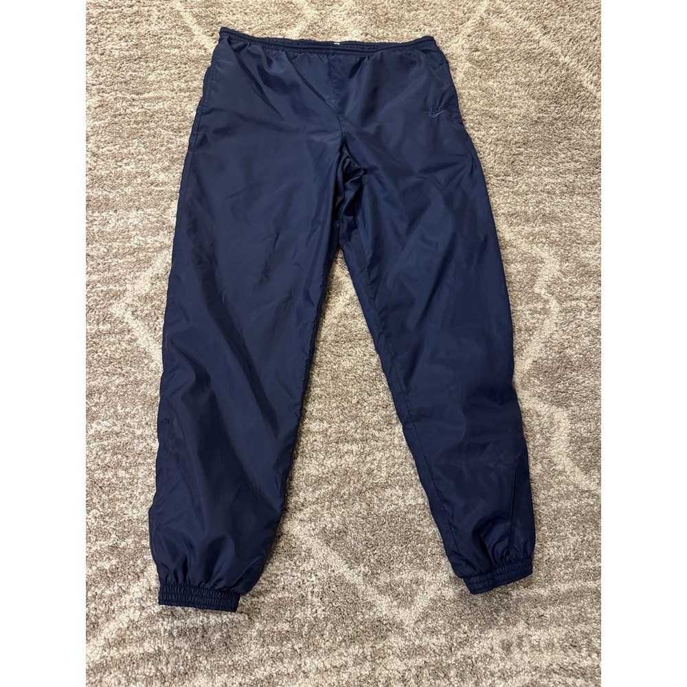 Vintage Y2K Men's Size Large Nike Windbreaker Jogger Athletic‎ Pants Blue Clean